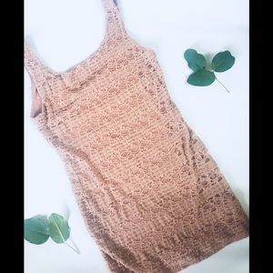 Blush pink mini dress